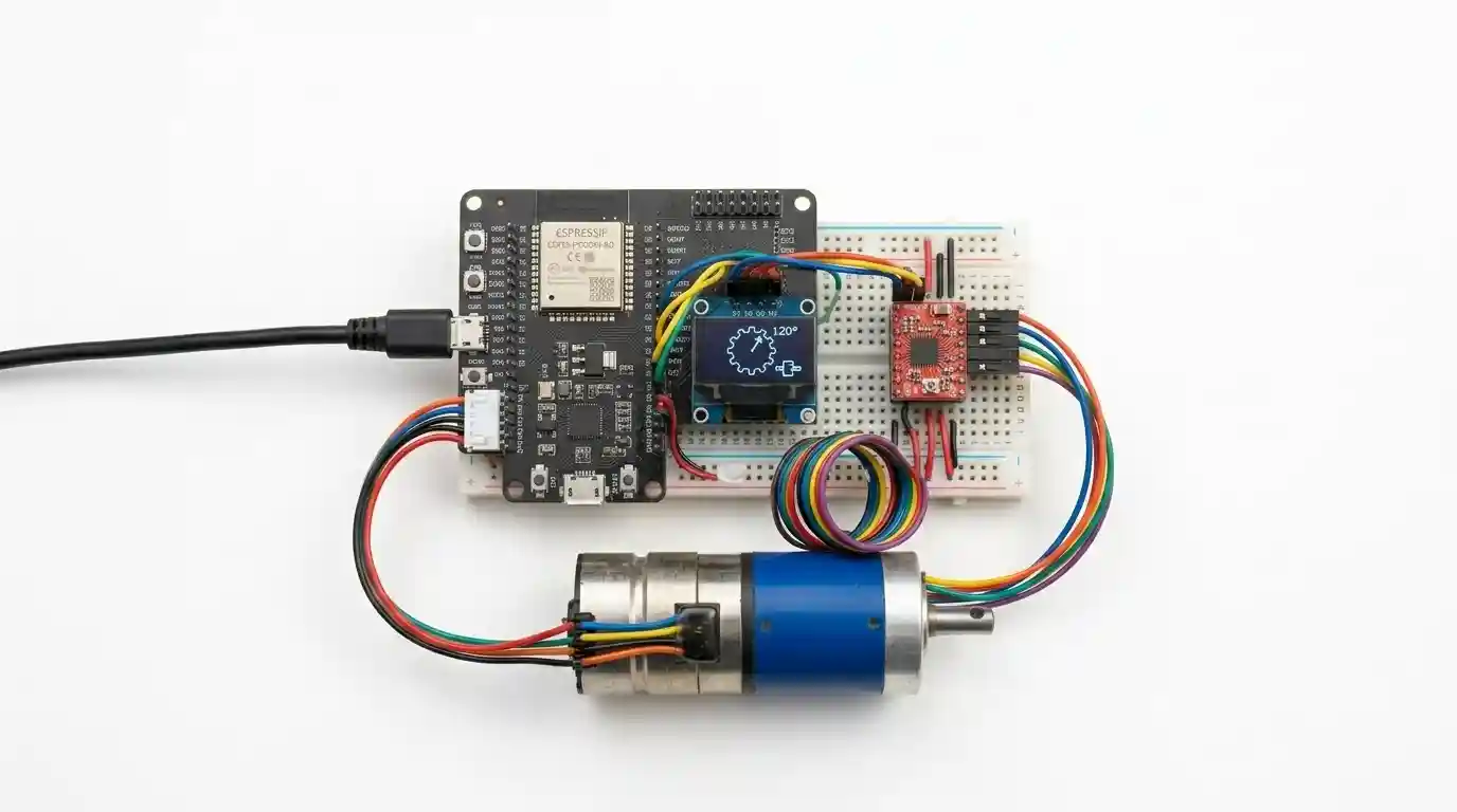 Step Motor control Web Interface Using ESP32 (Router)