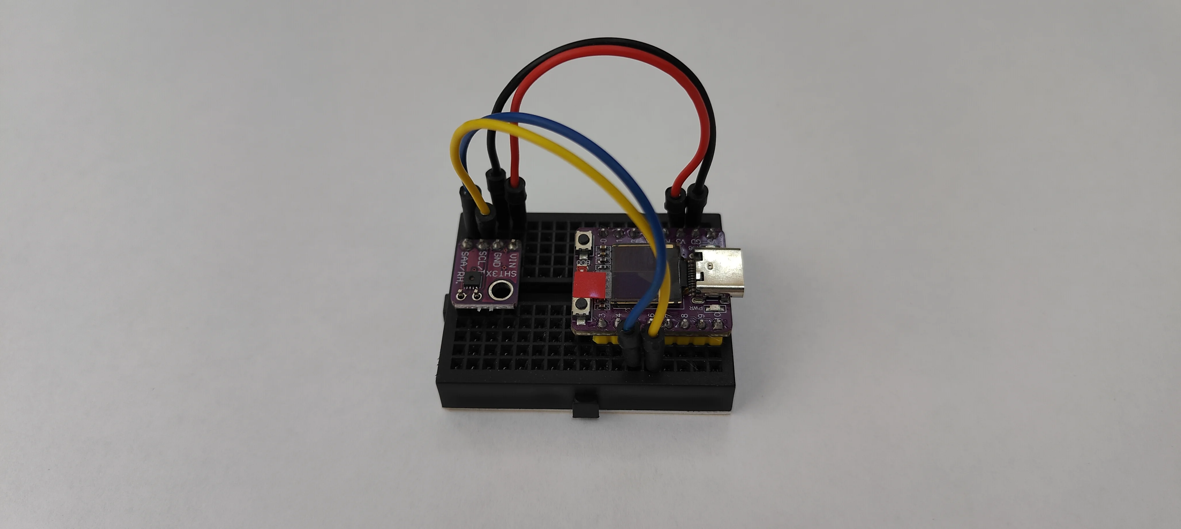 Термогигрометр на ESP32-C3 / домашняя метеостанция на SHT3X