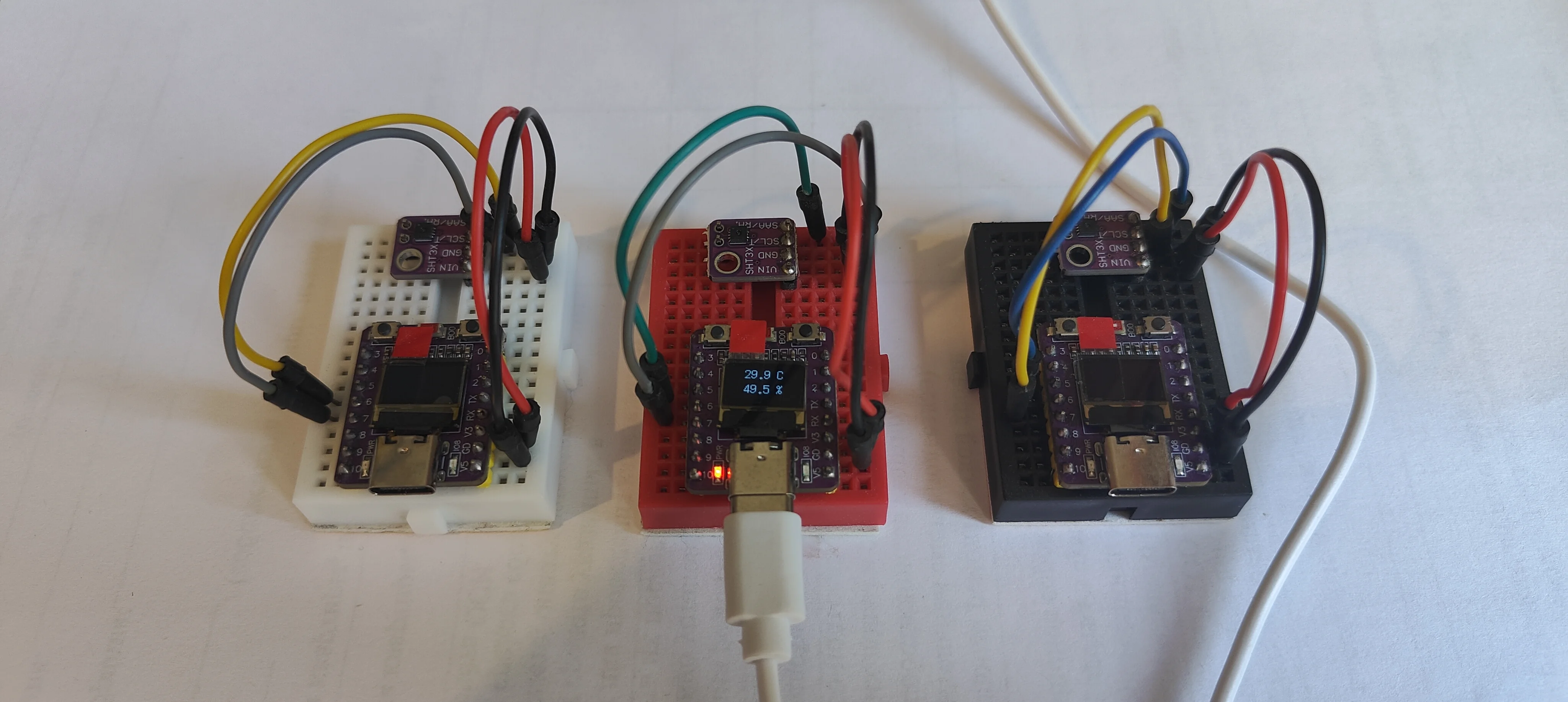 Термогигрометр на ESP32-C3 / домашняя метеостанция на SHT3X